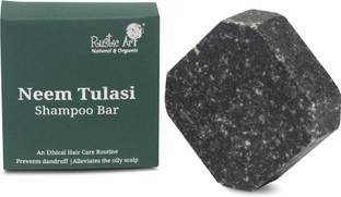 RUSTIC ART Neem Tulsi Hair Cleansing Bar 75 g (Shampoo Bar) (75 g )