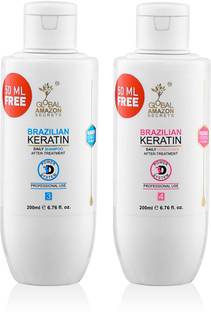 Global Amazon Secrets Combo of Brazilian Keratin Shampoon With Conditioner