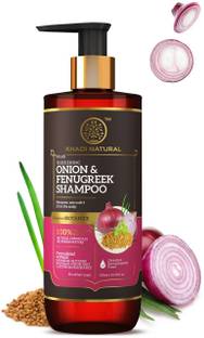 KHADI NATURAL Onion & Fenugreek Shampoo - Power Botanics | Prevent Hair Fall