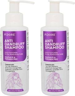 FIDORE Anti-Dandruff Shampoo (Pack of 2) | Reduces Dandruff & Strengthens Hair