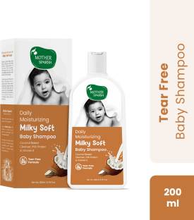 Mother Sparsh Milky Soft Baby Shampoo with Milk Protein, Vitamin E & Coconut Oil -200ml