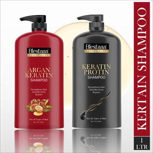 blestaaa essentialss Argan With Keratin Smooth And Shine Shampoo For Dayle Use For Women.
