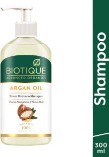 Biotique Advanced Organics Argan Oil Hair Shampoo from Morocco (Cleans, Strengthens and Shines Hair), 300ml