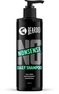 BEARDO NO NONSENSE DAILY Shampoo For Men | Tea Tree, Pepperment & Charcoal
