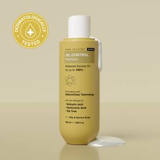 BARE ANATOMY Oil Control Shampoo with Salicylic Acid, Hyaluronic Acid & Tea Tree