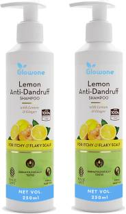 Glowone Lemon Anti-Hairfall Shampoo for Itchy & Flaky Scalp with Ginger