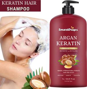 smartdrops Argan Keratin Hair Shampoo for Smooth & Silky Hair for All Hair Type