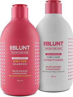 BBlunt Curly Hair Shampoo & Conditioner Combo- 300 ML + 250 G