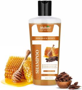 Multani Naturals Shikakai & Honey Shampoo | Reduces Scalp Dryness | SLS & Paraben Free -