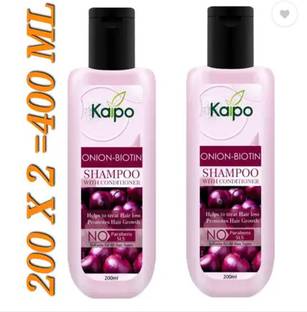 KAIPO Onion Shampoo With Conditioner For Hair Fall Control & Hair Growth (200MLX2)