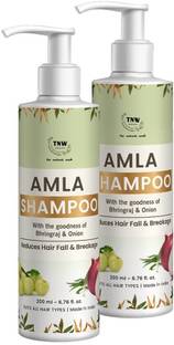 TNW - The Natural Wash Amla Shampoo for Hair Growth & Hair fall Pack of 2
