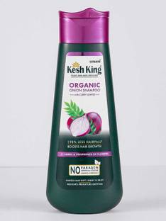 Kesh King Organic Onion Shampoo with Curry Leaves | Anti Hair Fall | Paraben Free.