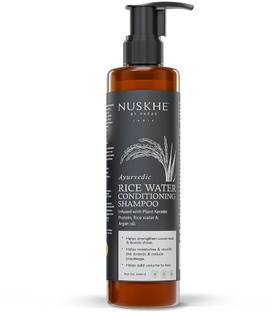 Nuskhe By Paras Ayurvedic Rice Water Conditioning Shampoo -200ml | Keratin Protein | Rice Water | Argan Oil