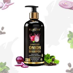 ELIBLISS Premium Onion Shampoo & Smooth and Silky, Anti Dandruff Shampoo
