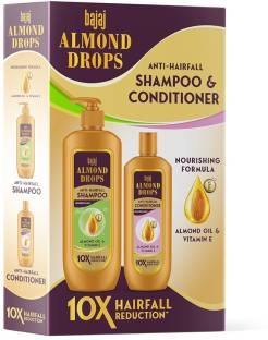 BAJAJ Almond Drops Anti Hairfall Shampoo and Conditioner Combo Kit