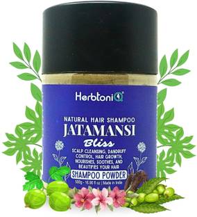 HerbtoniQ Jatamansi Bliss Shampoo Organic 500g powder for scalp cleansing &nourishing hair