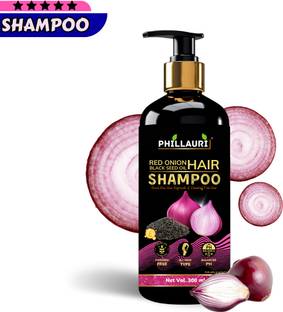 Phillauri Red Onion Black Seed Oil Shampoo - Promotes Hair Growth, Reduces Fall
