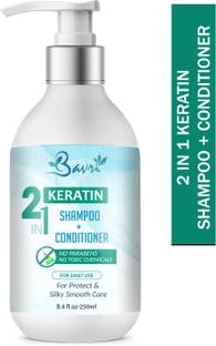 bavri 2 IN 1 Keratin Shampoo & Conditioner For Daily Use, For Silky Smooth Hair