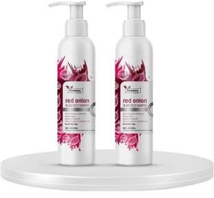 Oneway Happiness Red Onion Shampoo with Vitamin E for Hair fall control-pack of 2, 200ml each