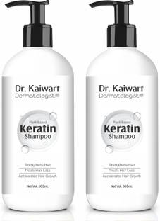 Dr. Kaiwart Hair Repairing Shampoo with Keratin - 300ml (Pack of 2)
