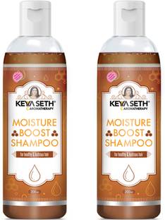 KEYA SETH AROMATHERAPY Moisture Boost Shampoo for Dry Dull Frizzy Hair- Makes Hair Shine, Soft, Smooth & Silky with Honey, Milk Protein, Pro -Vitamin B5 for Men & Women.