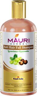 Khadi Mauri Herbal Anti Hairfall Shampoo 210 ml - SLES & PARABEN FREE - Prevents Hair Fall & Strengthens Hair Follicles - Enriched with Amla, 210 ml