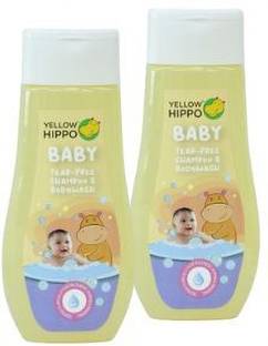 Yellow Hippo Top to Toe Baby Shampoo | Tear-Free Shampoo