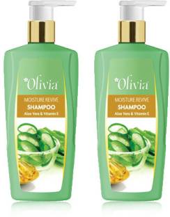 Olivia Moisture Revive Shampoo with Aloe Vera & Vitamin E 200ml Pack of 2