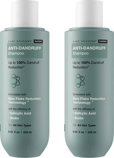 BARE ANATOMY EXPERT Anti-Dandruff Shampoo | Targets Oily Scalp & Sheds Dry Flakes | Pack of 2