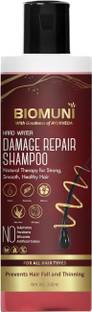 BIOMUNI Pure and Natural Hard Water Damage Repair Shampoo for Women, Men & Kids