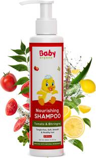 BabyOrgano Healthy and Strong Hair Ayurvedic Baby Shampoo with Tomato Seeds and Bhringraj