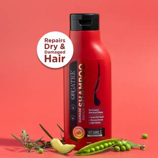 Orgatre Damage Repair Shampoo For Instant Hair Repair & Remove Dryness With Organic Oil