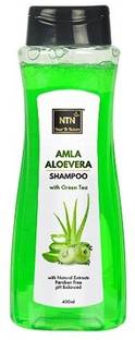 NTN Amla Aloevera Shampoo With Green Tea | Paraben free/ Ph Balanced 400 ml
