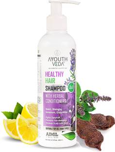 Ayouthveda Healthy Hair Shampoo with Herbals Conditioners & Cleansers|With Neem, Shikakai