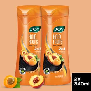 Joy Hair Fruits Long & Silky Conditioning Shampoo (Pack of 2 x 340 ml)
