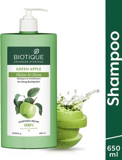 BIOTIQUE Green Apple Shine & Glow Shampoo & Conditioner | For Glossy Healthy Hair