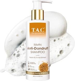 TAC - The Ayurveda Co. Methi Shampoo With Amla & Bhringraj | Reduces Dandruff & Frizz | Nourishes Scalp