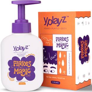 YplayZ Kids Shampoo Dermatologically Tested Reduces Flakes & Dandruff Age 11-18