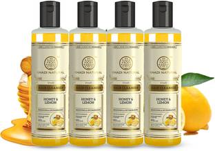 KHADI NATURAL Herbal Honey & Lemon Cleanser/Shampoo (Pack of 4)