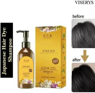 Viserys Japanese Blackening Hair Shampoo | Herbal Grey Coverage, Healthy Shine , Black