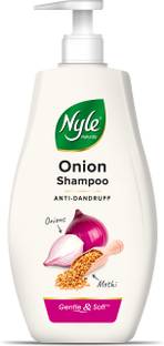 Nyle Naturals Anti Dandruff Onion Shampoo|For Dandruff Free Hair |Onion & Fenugreek