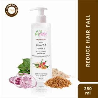 La Pink Methi Dana Shampoo 8-in-1 Anti Hair Fall | Strengthens Roots for Unisex