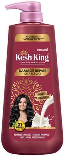 Kesh King Damage Repair Shampoo|Milk protein &21Ayurvedic herbs|Nourishes and repairs hair