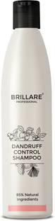 BRILLARE Dandruff Control Shampoo For Rough, Dandruff Prone Hair | Shampoo 300 ml | 100% Vegan | No Harmful Chemicals | Free From Paraben, Formaldehyde & Petroleum Wax