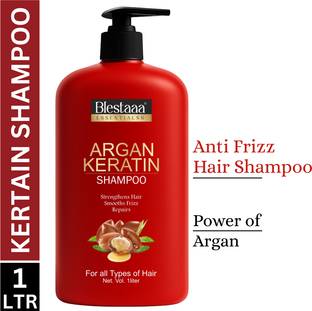 blestaaa essentialss Keratin Argan OIL Smooth Shampoo Shine for Frizz Control FOR WOMEN..