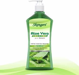 skengers Natural Aloe vera Shampoo Soft & Shiner Hair Daily Usages