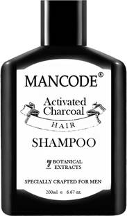 MANCODE Charcoal Hair Shampoo for Men, Infused with Activated Charcoal, Helps to Deep Cleanse, Soothe Scalp, Repair Dry & Damaged Hair, Make Hair Shinier & Improves Quality, Suitable for all Hair Types, 200m