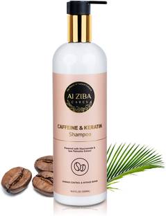 ALZIBA CARES Caffeine and Keratin Shampoo Damage Control and Intense Repair - 500 ML