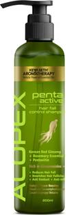 KEYA SETH AROMATHERAPY Alopex Penta Active Hair Fall Control Shampoo with Biotin & Pro-Vitamin B5- Induces New Hair Growth & Reduces Hair Loss, For Men & Women