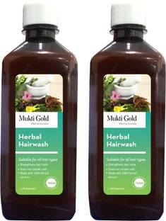AXIOM Mukti Gold Herbal Hairwash | Blend of Ayurvedic Herbs to Control Hair Problems